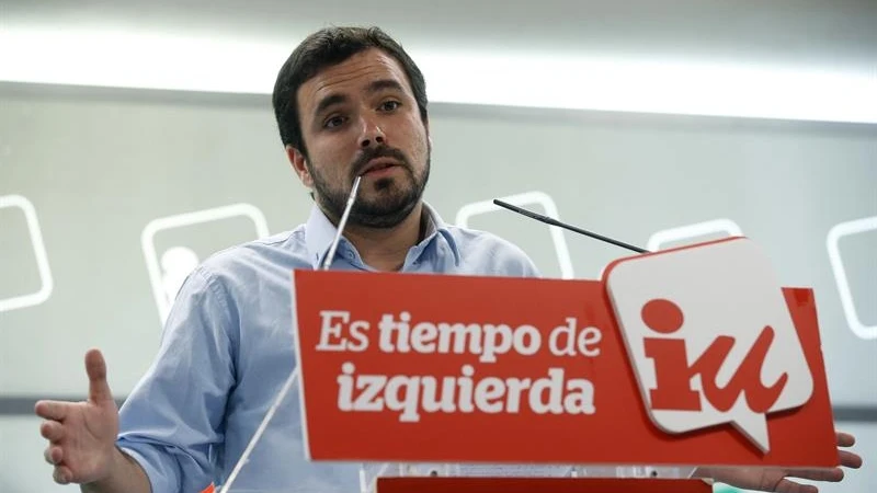 El coordinador federal de IU, Alberto Garz&oacute;n