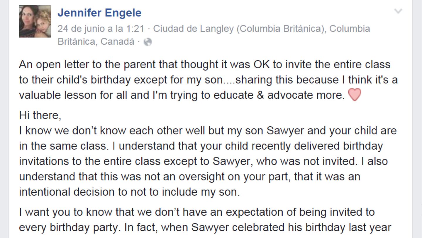 Carta de Jennifer Kiss-Engele