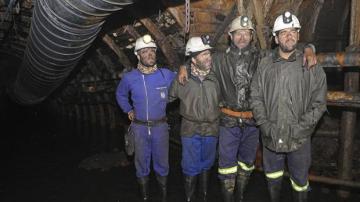 Los cuatro mineros encerrados