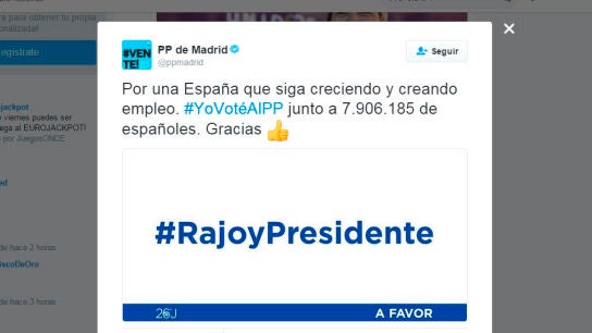 El tuit del PP de Madrid que ha revolucionado las redes sociales