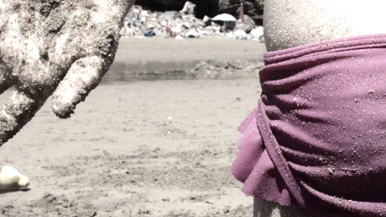 Imagen de una joven en bañador Imagen de una joven en bañador