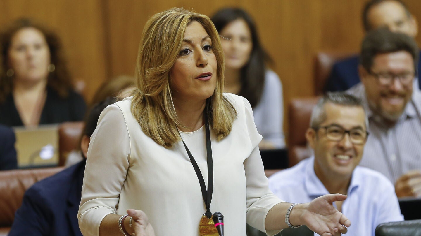La presidenta andaluza, Susana D&iacute;az, en una de sus intervenciones