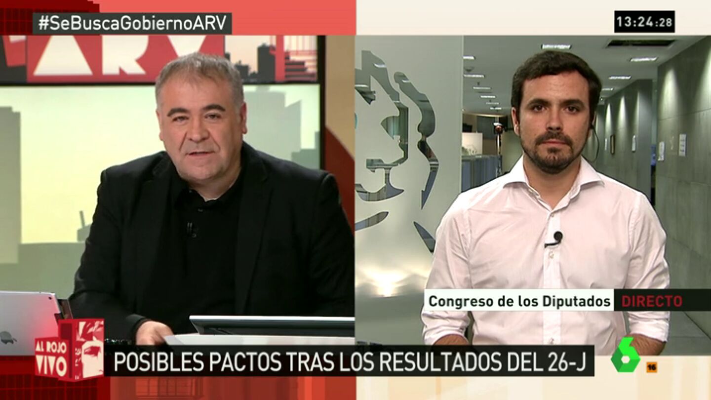 Frame 4.274126 de: Garz&oacute;n, sobre un gobierno de izquierdas: "Cualquier acuerdo es leg&iacute;timo aunque participen seis partidos"
