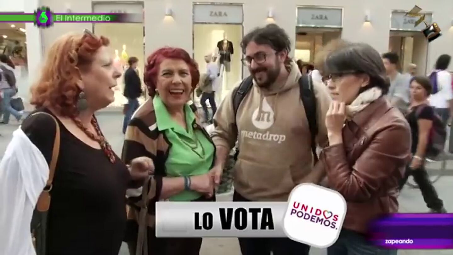 Frame 30.108446 de: Trinidad y Ascensi&oacute;n, el d&uacute;o din&aacute;mico de El Intermedio que busca a los votantes de los partidos por su altura
