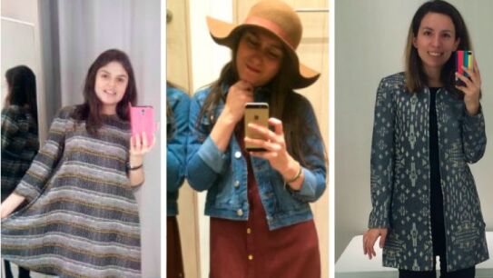 As&iacute; quedaban los vestidos de los maniqu&iacute;es en sus cuerpos