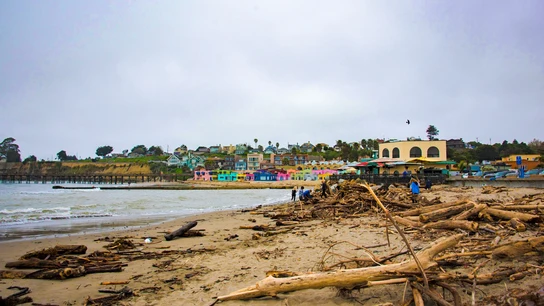Efectos del fenómeno de 'El Niño' Playa de California devastada por 'El Niño'