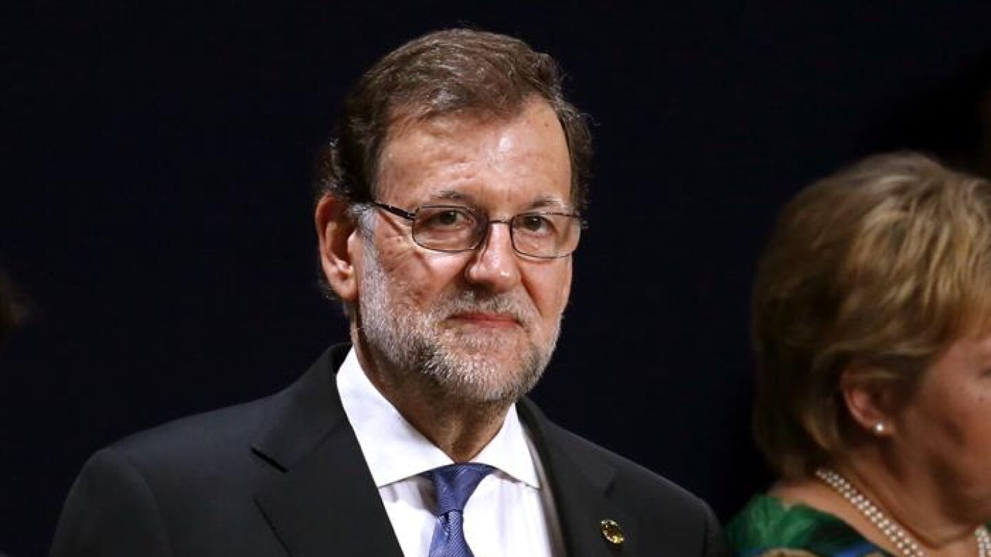  El presidente del Gobierno espa&ntilde;ol, Mariano Rajoy, durante la sesi&oacute;n plenaria del Consejo del Atl&aacute;ntico Norte