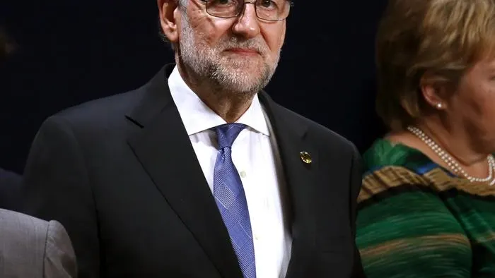  El presidente del Gobierno espa&ntilde;ol, Mariano Rajoy, durante la sesi&oacute;n plenaria del Consejo del Atl&aacute;ntico Norte