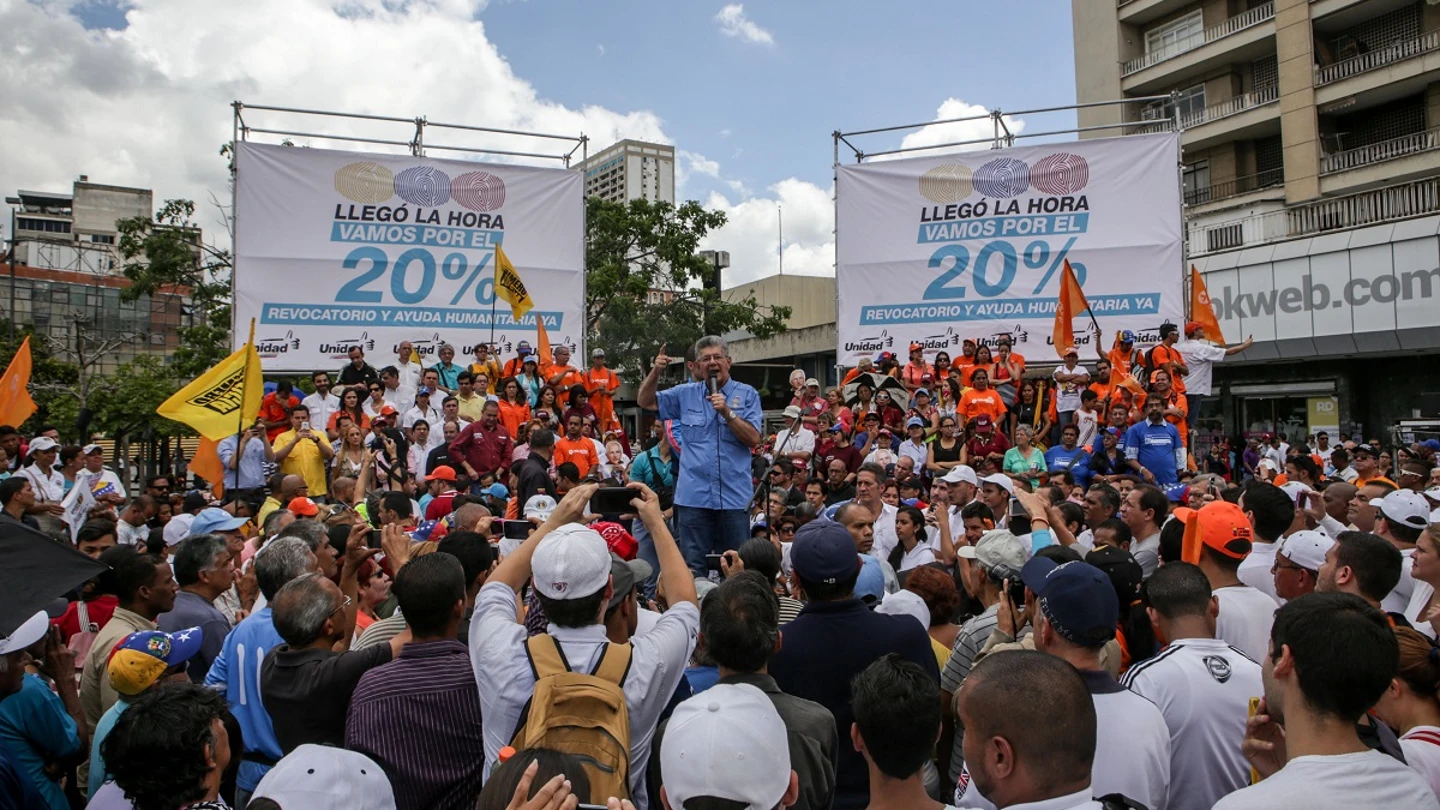 La oposición venezolana dialogará con "quien sea" si se respetan las condiciones La oposición venezolana dialogará con "quien sea" si se respetan las condiciones