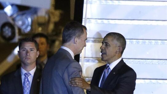 Obama aterriza en Madrid