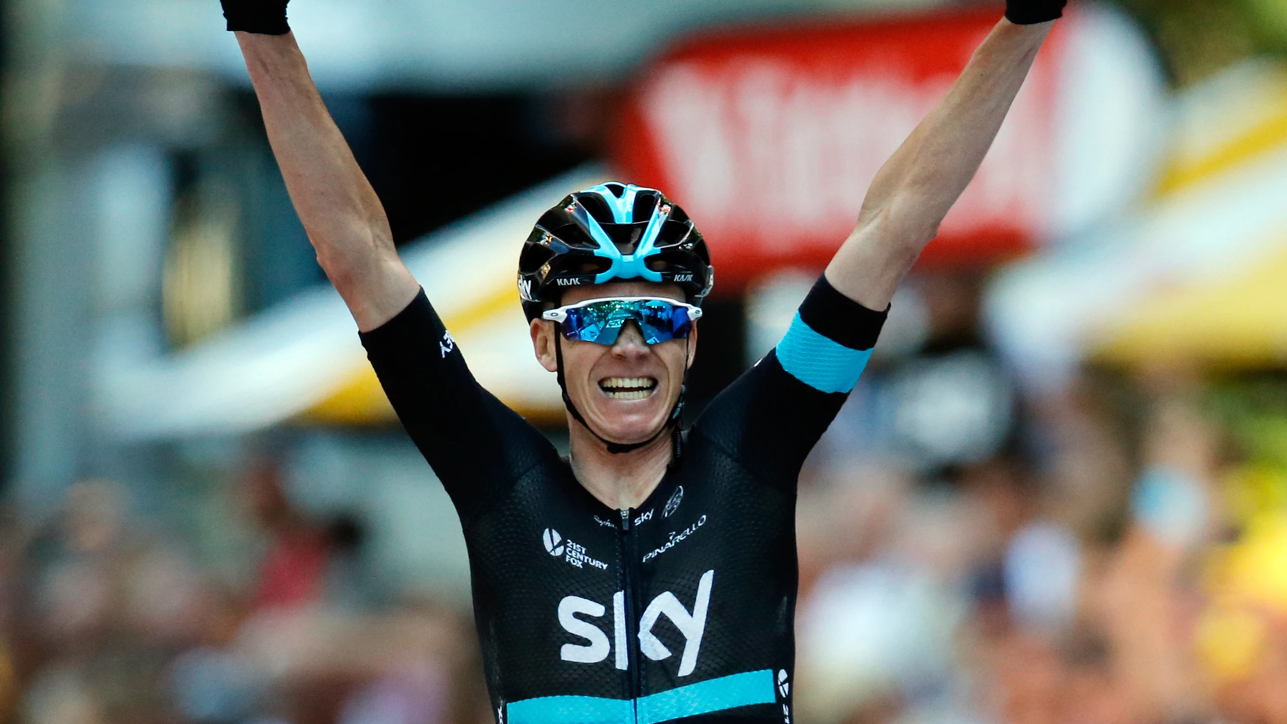 Froome celebra su victoria