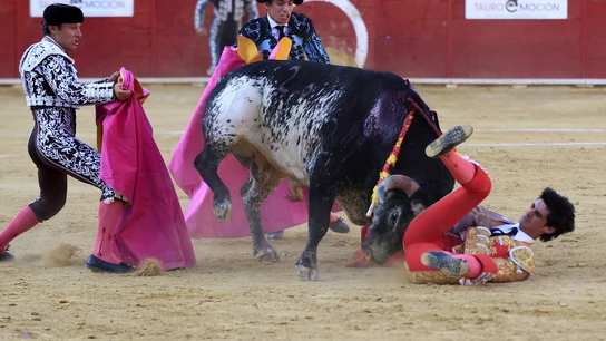 Momento de la cogida mortal al torero Víctor Barrio El torero segoviano de 29 años Víctor Barrio ha fallecido en la plaza de toros de Teruel tras sufrir una grave cogida