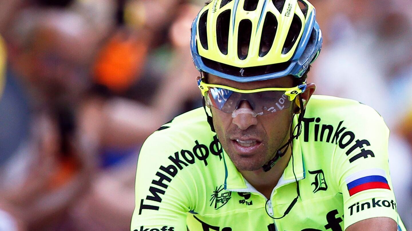 El ciclista espa&ntilde;ol Alberto Contador