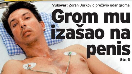 Un ciclista sobrevive despu&eacute;s de que le impactara un rayo y saliera por su pene 