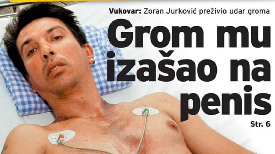 Un ciclista sobrevive después de que le impactara un rayo y saliera por su pene Un ciclista sobrevive después de que le impactara un rayo y saliera por su pene