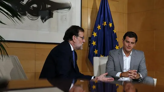 Rajoy y Albert Rivera, reunidos en el Congreso de los Diputados Rajoy y Albert Rivera, reunidos en el Congreso de los Diputados