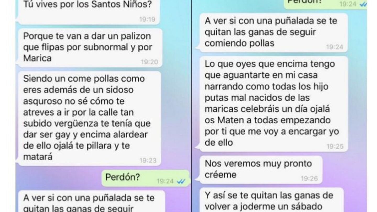 Amenazas recibidas por WhatsApp por David Enguita