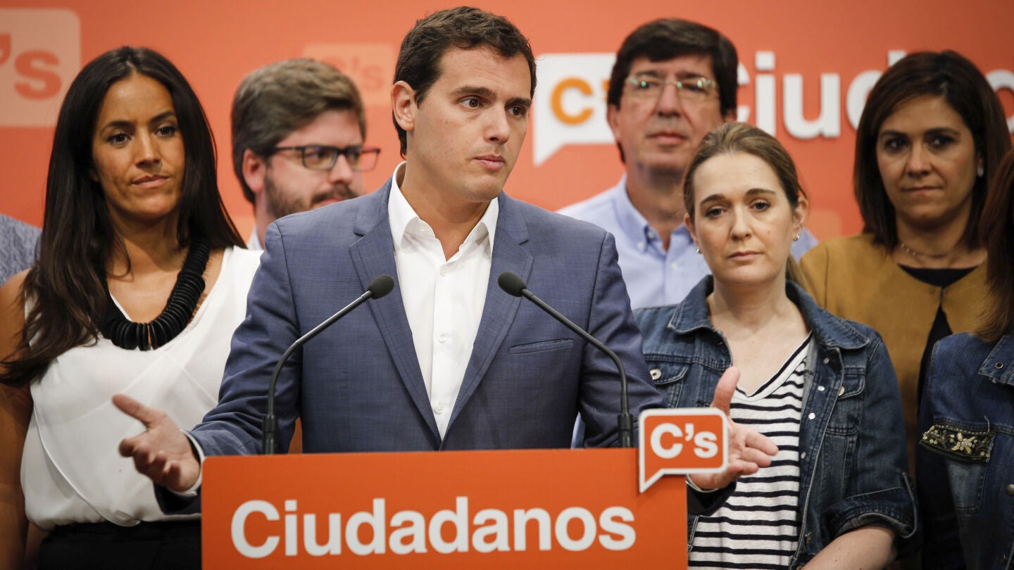 Albert Rivera en rueda de prensa