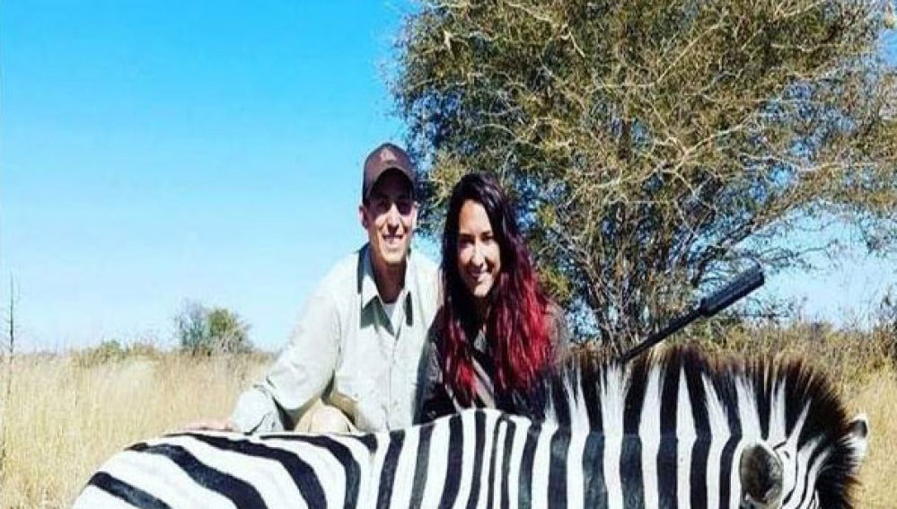Jayce Carroll cazando en Botswana