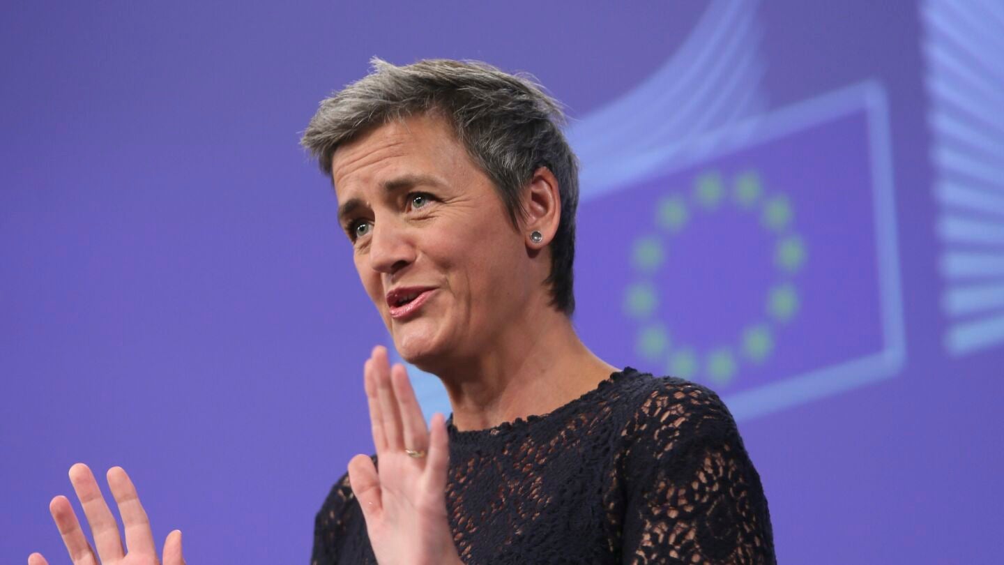 La comisaria europea de Competencia, Margrethe Vestager