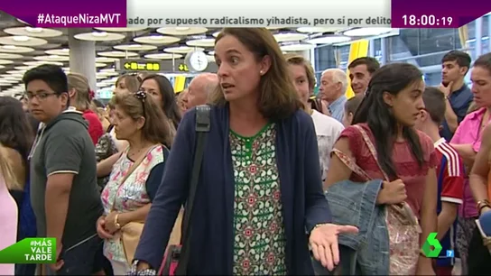 Frame 0.0 de: Una testigo española del atentado en Niza: "Nos movimos a la derecha, a los que fueron a la izquierda les pilló" Frame 0.0 de: Una testigo española del atentado en Niza: "Nos movimos a la derecha, a los que fueron a la izquierda les pilló"