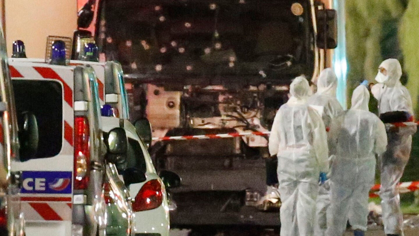 Cami&oacute;n del atentado en Niza