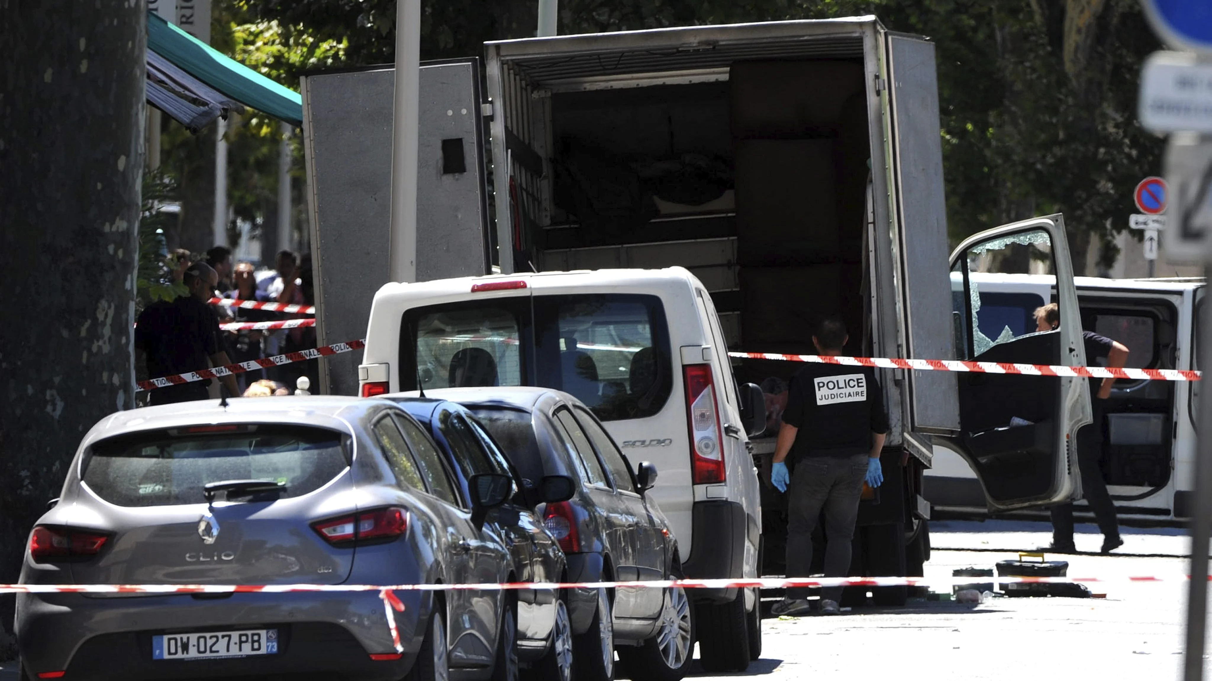 Camión del atentado en Niza