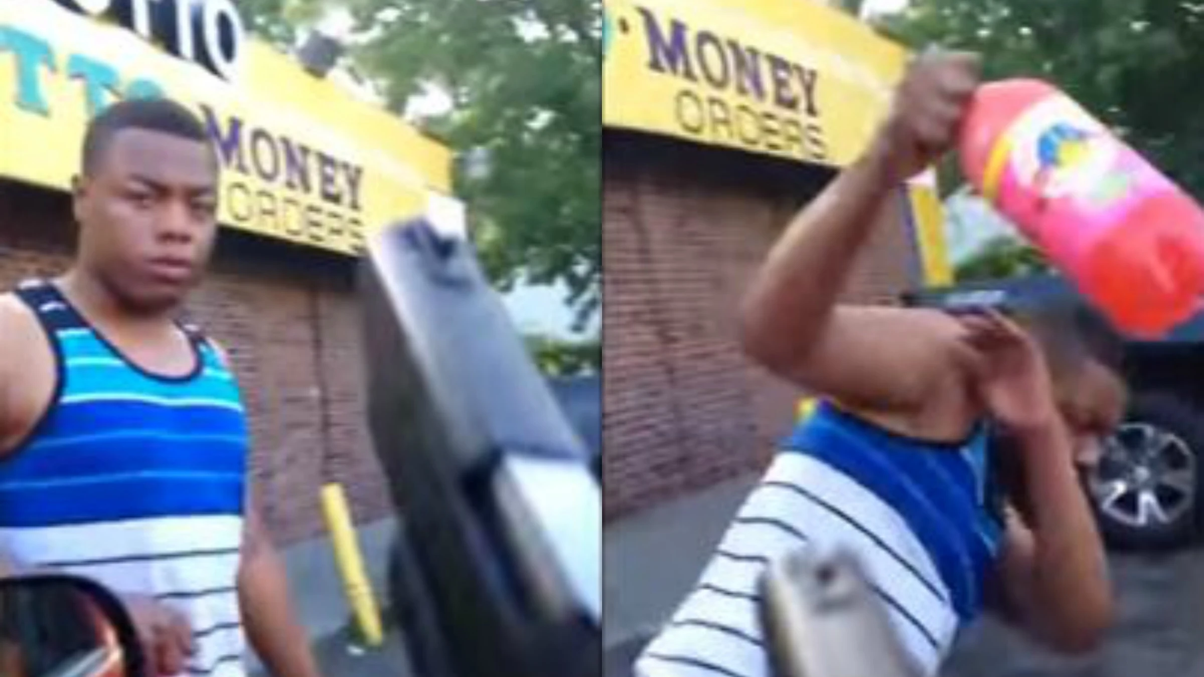 Un hombre apunta a otro porque cree que es homosexual