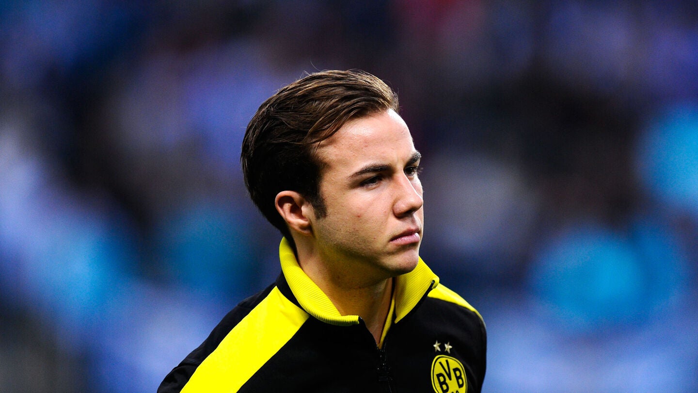 Mario G&ouml;tze en el Borussia Dortmund