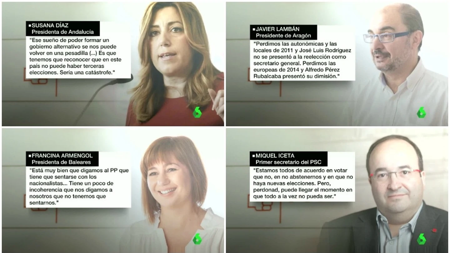 Los reproches de los barones de PSOE en el último Comité Federal salen a la luz Los reproches de los barones de PSOE en el último Comité Federal salen a la luz