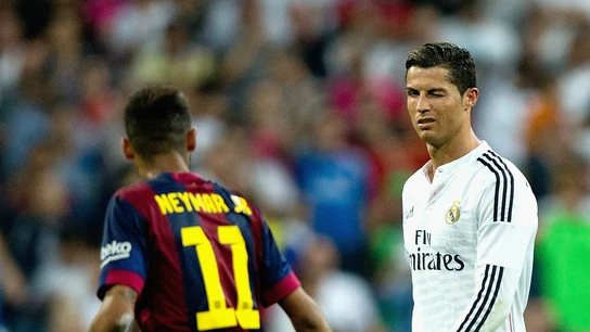Neymar, con Cristiano Neymar, con Cristiano