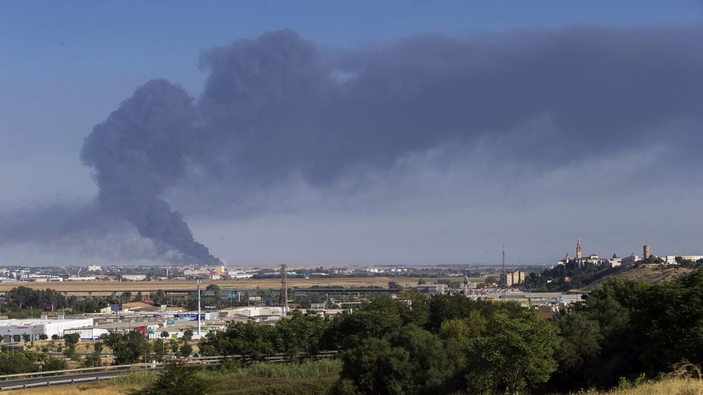 Dos Hermanas activa el plan de emergencia por un incendio en una f&aacute;brica de aceite 