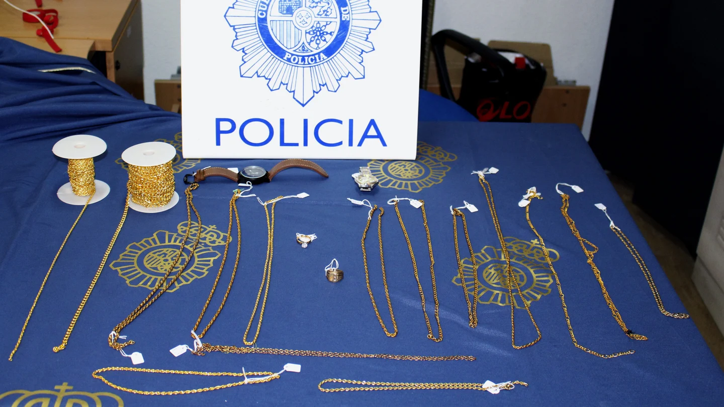 Artículos robados por el grupo Artículos robados por el grupo