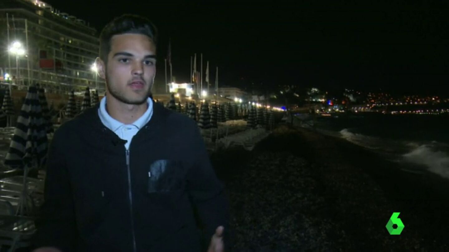 Frame 92.360301 de: Carlos L&oacute;pez, estudiante espa&ntilde;ol en Niza: "Ya no est&aacute;s confiado de que no vaya a pasar nada"