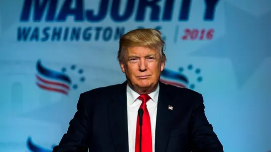 En la imagen, el aspirante republicano a la presidencia estadounidense Donald Trump.  En la imagen, el aspirante republicano a la presidencia estadounidense Donald Trump.
