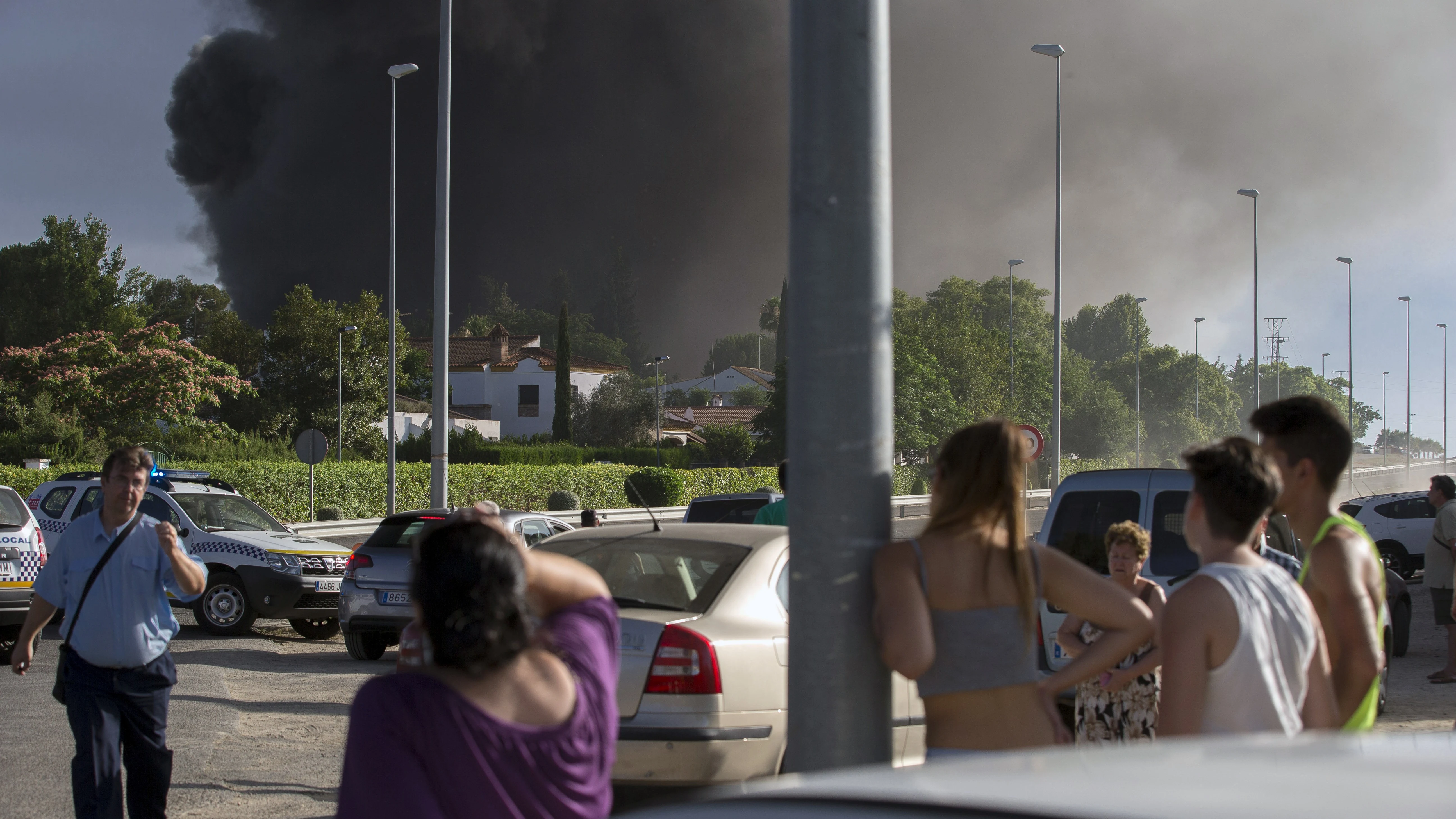 Incendio de la fábrica de Ybarra, en Dos Hermanas Incendio de la fábrica de Ybarra, en Dos Hermanas