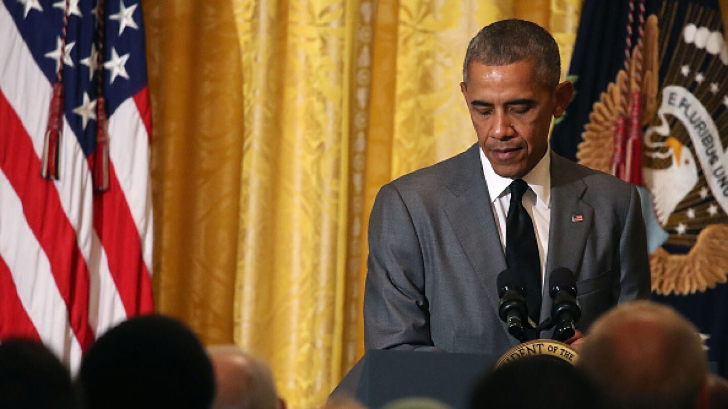 Obama realiza unas declaraciones en la Casa Blanca