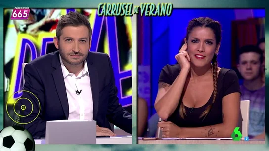 Frame 346.88853 de: Lorena Castell: "Piqué riéndose de alguien? Eso no es noticia, es como decir que Luis Suárez ha mordido a alguien" Frame 346.88853 de: Lorena Castell: "Piqué riéndose de alguien? Eso no es noticia, es como decir que Luis Suárez ha mordido a alguien"
