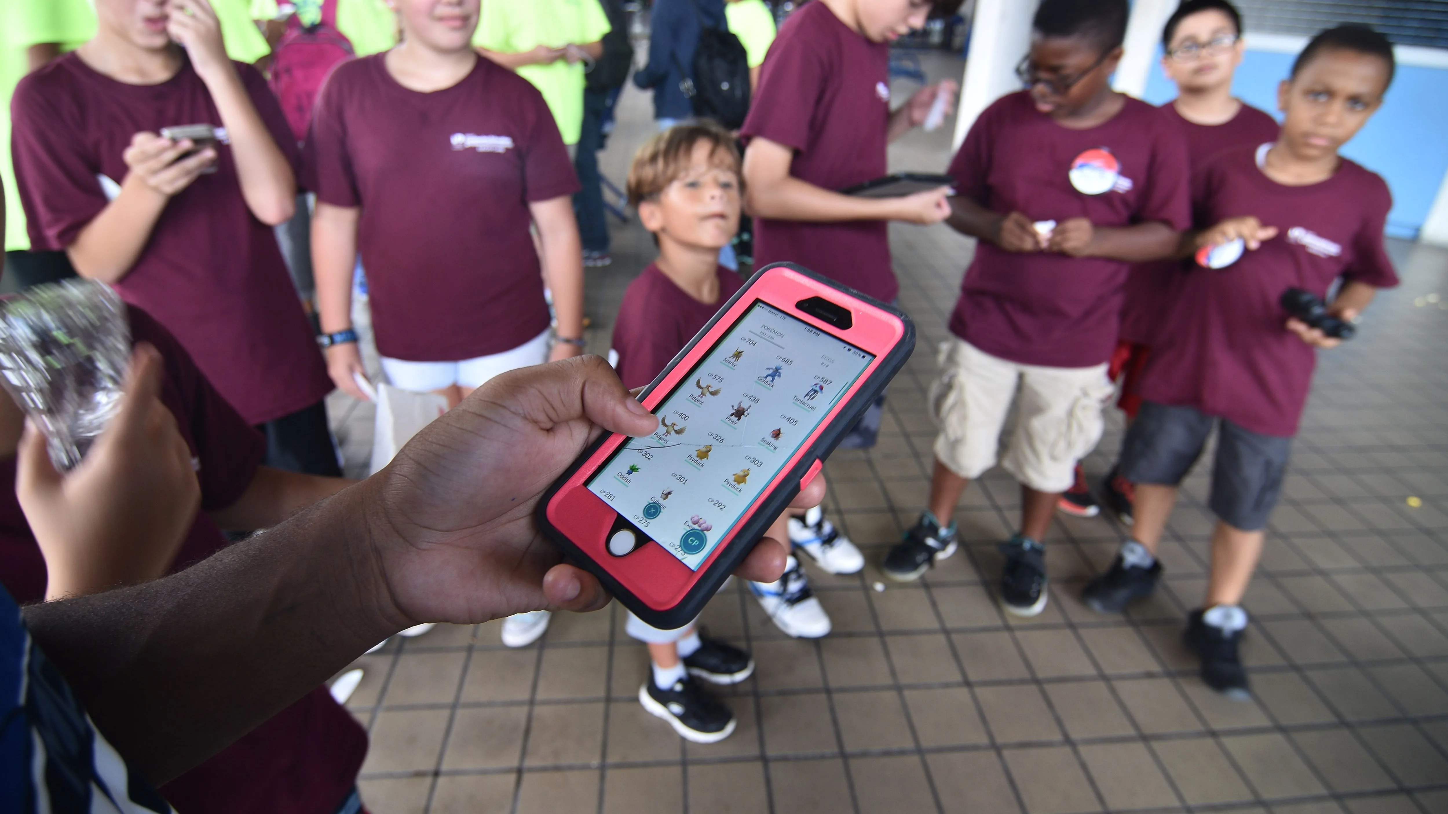 Jugadores de Pokémon Go en la Universidad de Miami