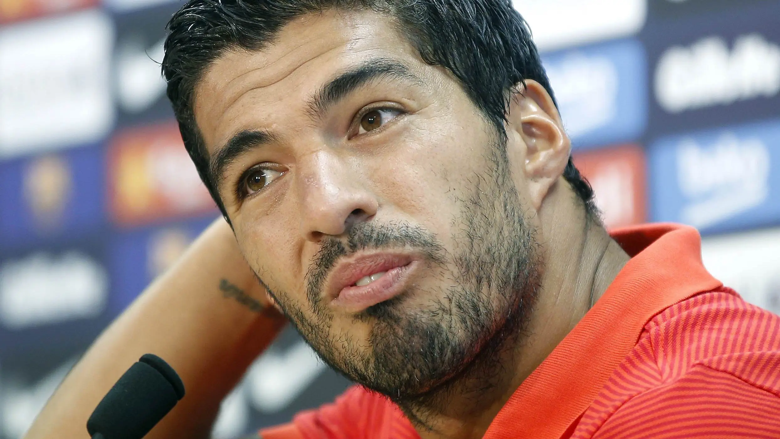 Luis Suárez, en rueda de prensa Luis Suárez, en rueda de prensa