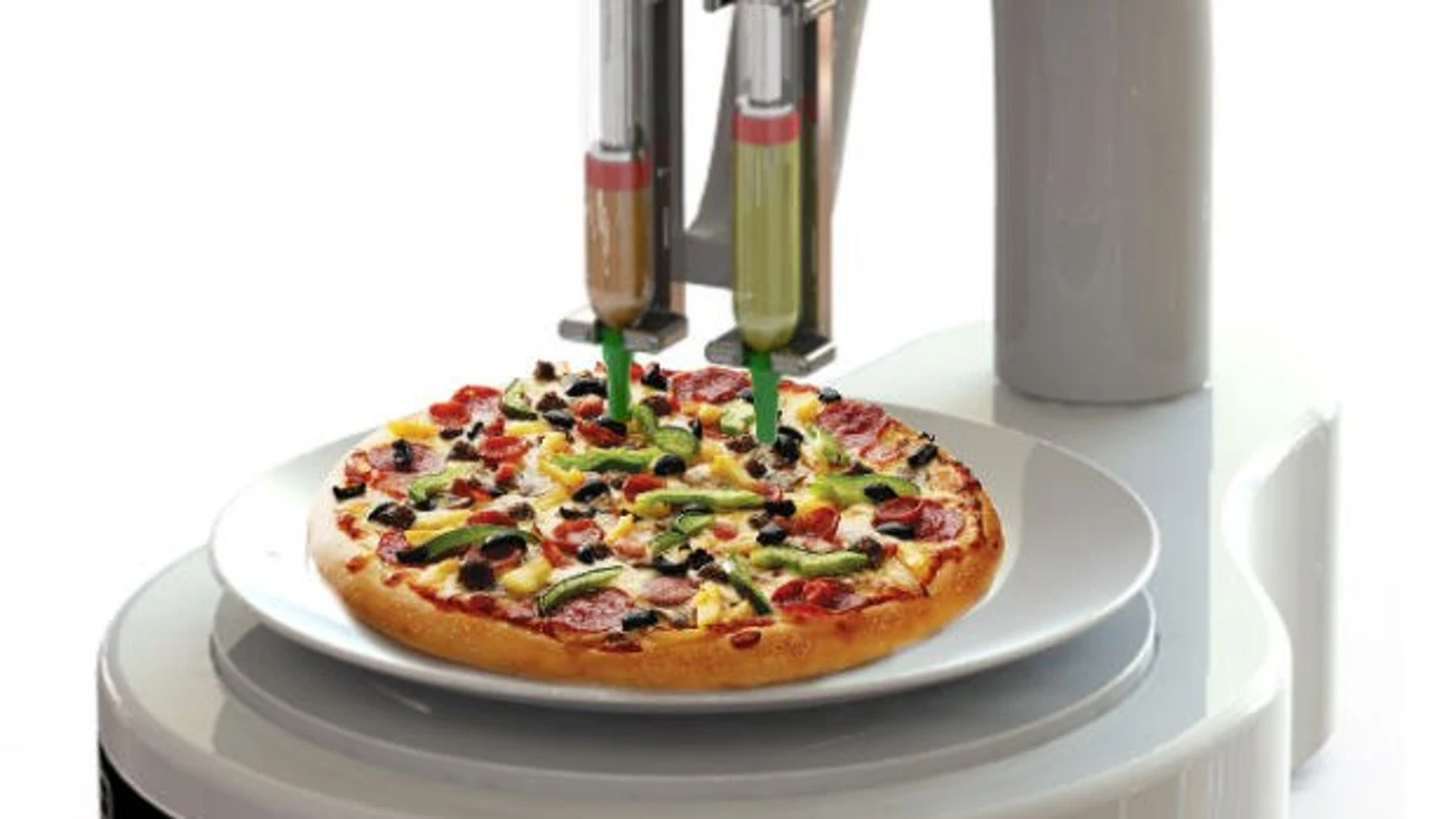 Pizza creada con impresora 3D Pizza creada con impresora 3D