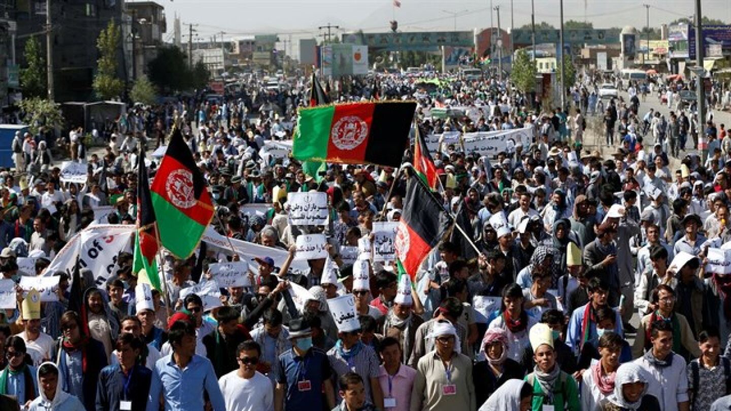 La manifestaci&oacute;n ha sido cerca de la universidad de Kabul