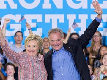 Hillary Clinton y Tim Kaine Hillary Clinton y Tim Kaine