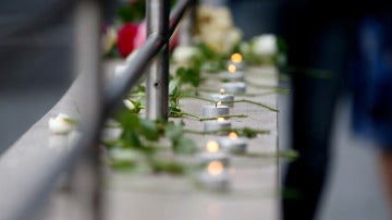 Velas en homenaje a las víctimas del tiroteo en Múnich