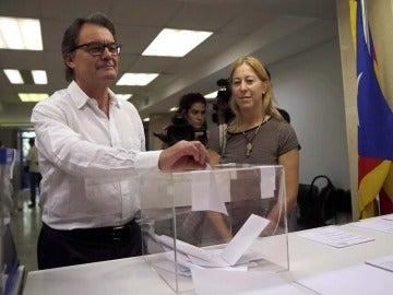 Artur Mas en las primarias de la antigua CDC Artur Mas en las primarias de la antigua CDC