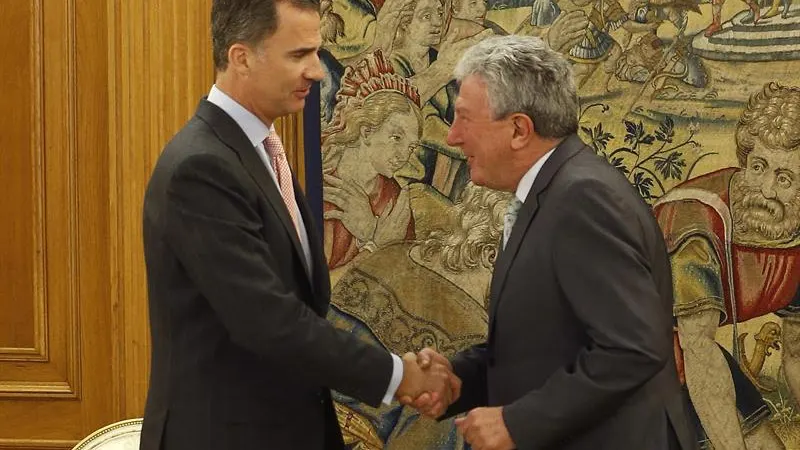 El Rey Felipe VI junto a Pedro Quevedo. El Rey Felipe VI junto a Pedro Quevedo.