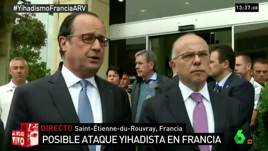 Hollande habla del ataque en Normandía Hollande habla del ataque en Normandía