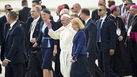 El papa Francisco, a su llegada a Cracovia por la Jornada Mundial de la Juventud El papa Francisco, a su llegada a Cracovia por la Jornada Mundial de la Juventud