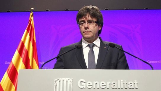 El presidente de la Generalitat de Catalu&ntilde;a, Carles Puigdemont
