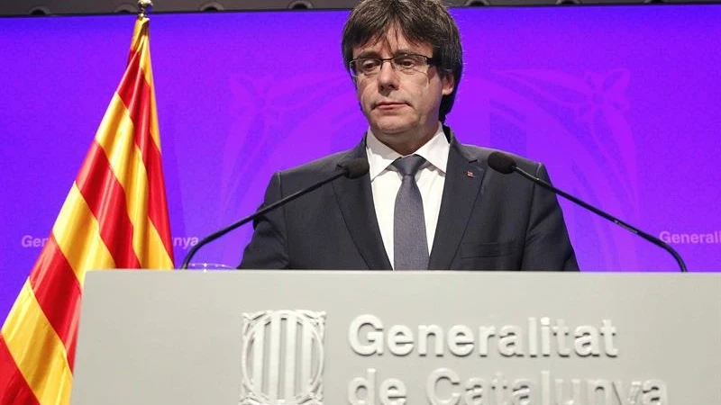 El presidente de la Generalitat de Cataluña, Carles Puigdemont